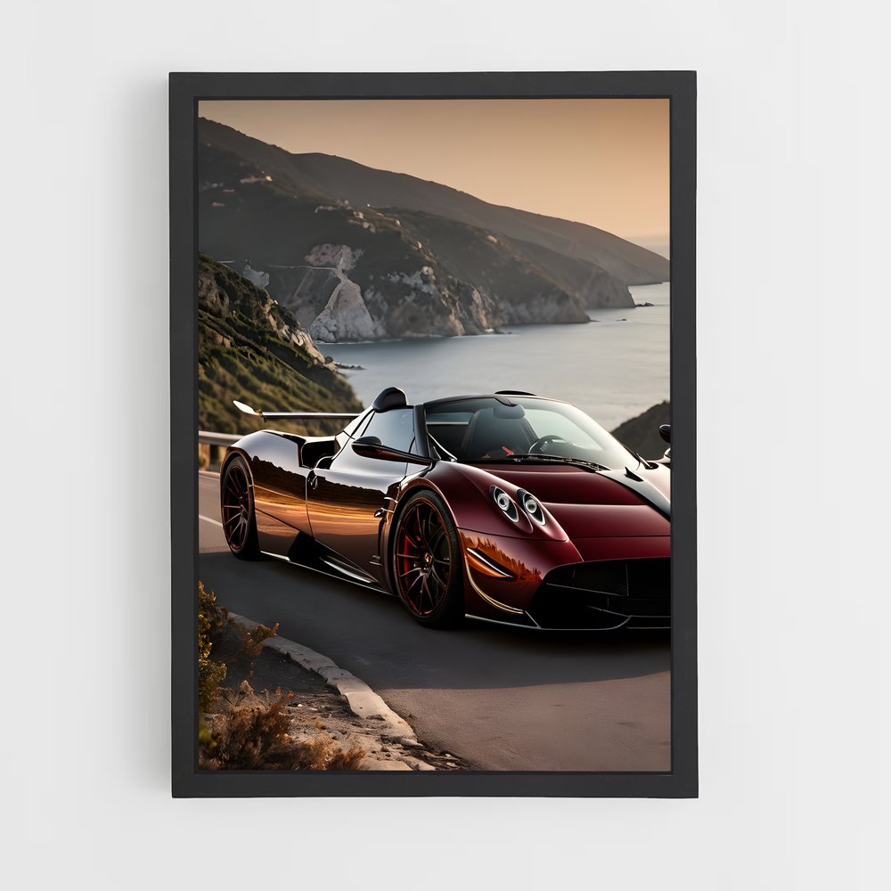 Poster Huayra BC Roadster Éblouissant – affiche Pagani (vue 2)